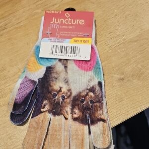 Juncture Women's Multicolor Animal Print Gloves